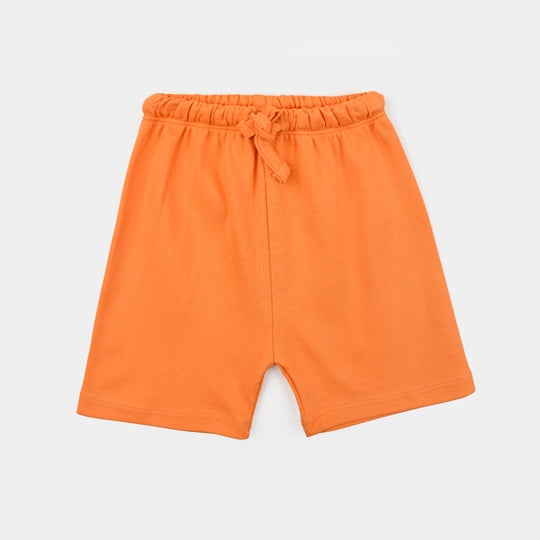 Infant Boys Cotton Interlock  Suit Sweetest Dada & Dadi-Orange