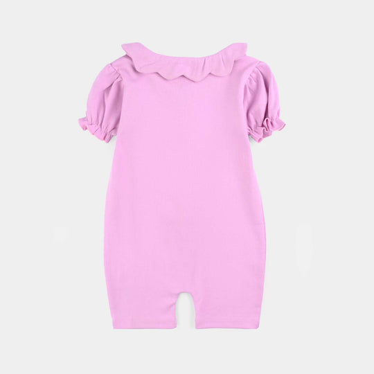Infant Girls Cotton Interlock Romper