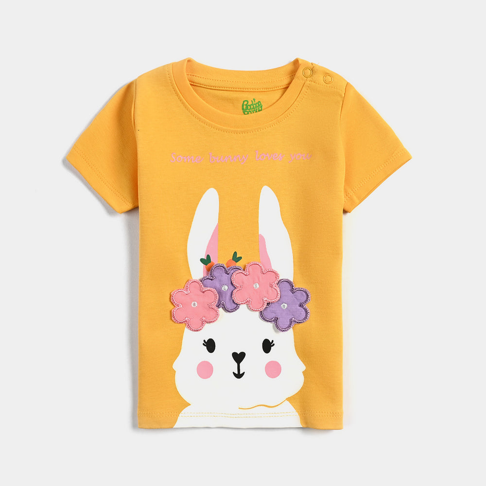 Infant Girls Cotton Interlock Suit Bunny Love Me