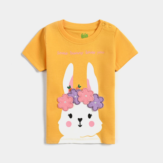 Infant Girls Cotton Interlock Suit Bunny Love Me