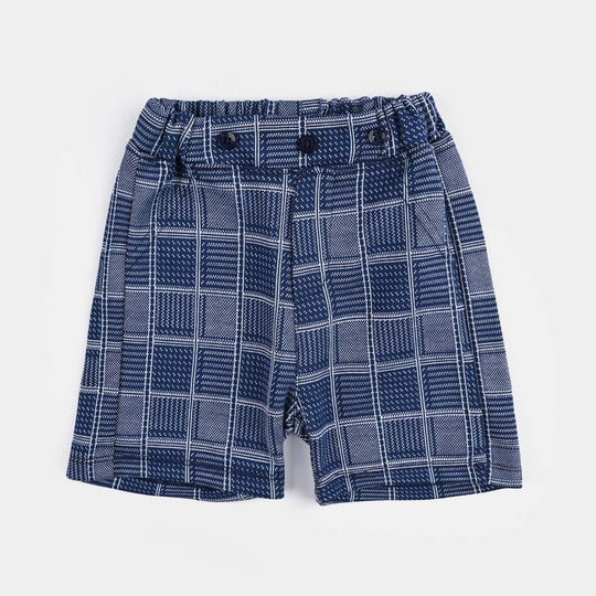 Infant Boys Cotton Interlock Suit SUSPENDER WITH POLO-White