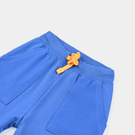 Boys Jersey/Terry Short Surf Vacay-Classic Blue