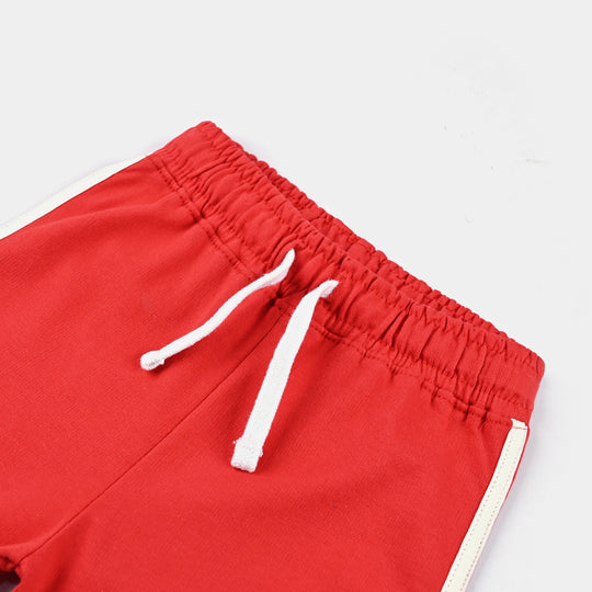 Boys Jersey/Terry Short Hot Wheels-H.R Red