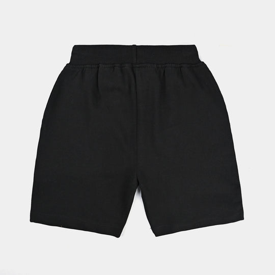 Boys Jersey/Terry Short -Jet Black