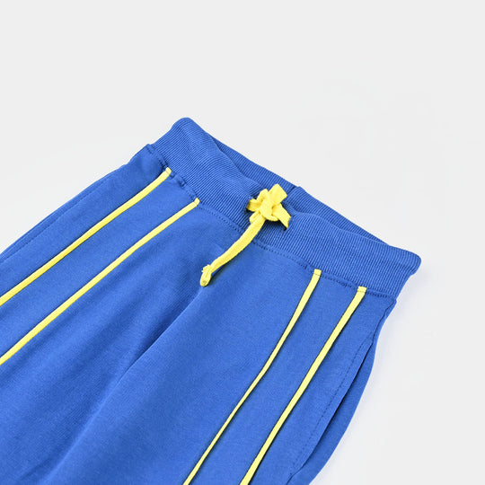 Boys Cotton Terry Pyjama Extra Fun Games-C-Blue