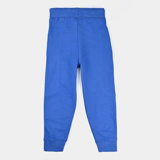 Boys Cotton Terry Pyjama Extra Fun Games-C-Blue