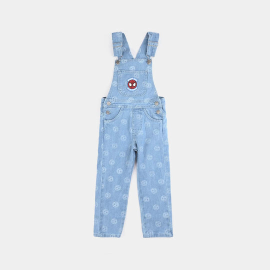 Boys Denim rigid Over All Character-LIGHT BLUE