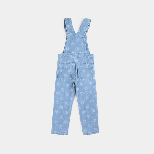 Boys Denim rigid Over All Character-LIGHT BLUE