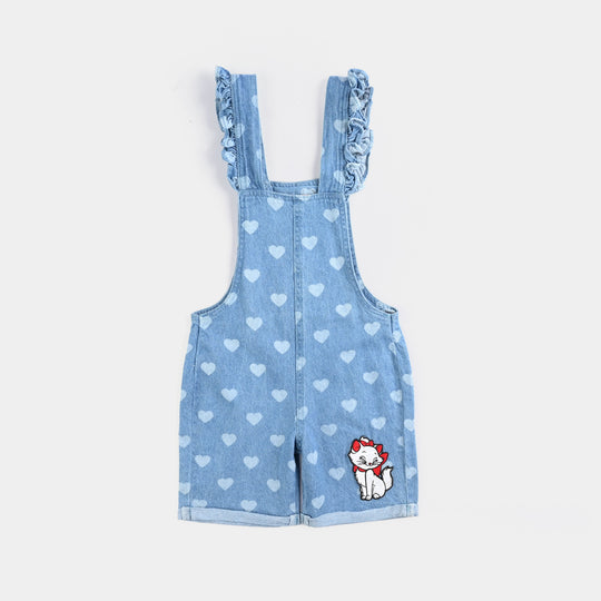 Girls Denim rigid Over All Marie-LT.Blue