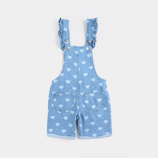 Girls Denim rigid Over All Marie-LT.Blue