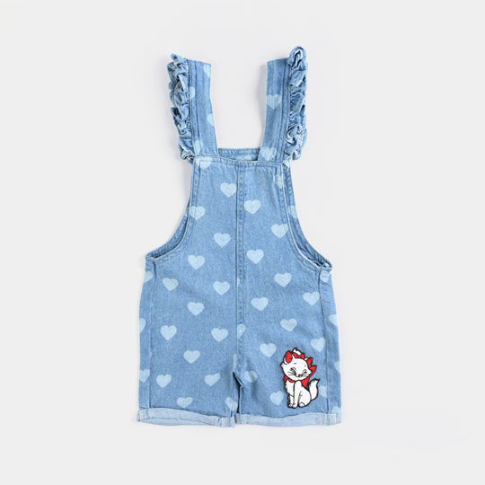 Infant Girls Denim rigid Over All Marie-LT.Blue
