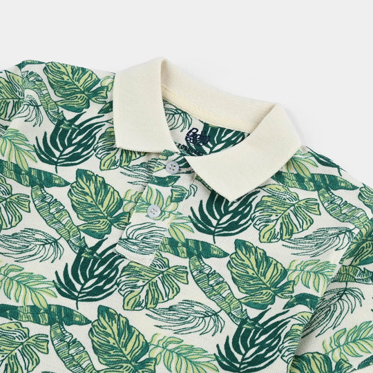 Boys Cotton PK Polo Feel The Freedom-Vanilla Ice