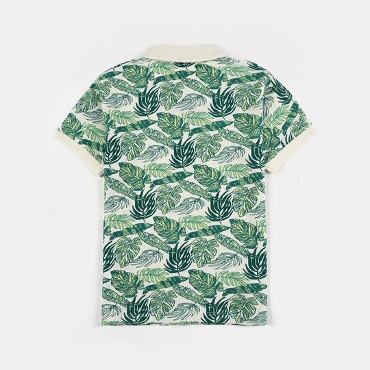 Boys Cotton PK Polo Feel The Freedom-Vanilla Ice