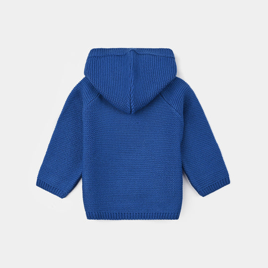 Infant Boys Acrylic Sweater-Rainbow - Royal Blue