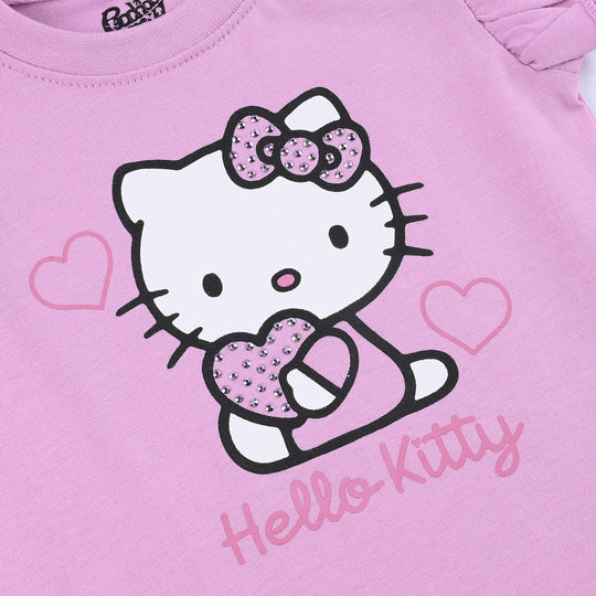 Infant Girls Cotton Jersey Character T-Shirt -Purple