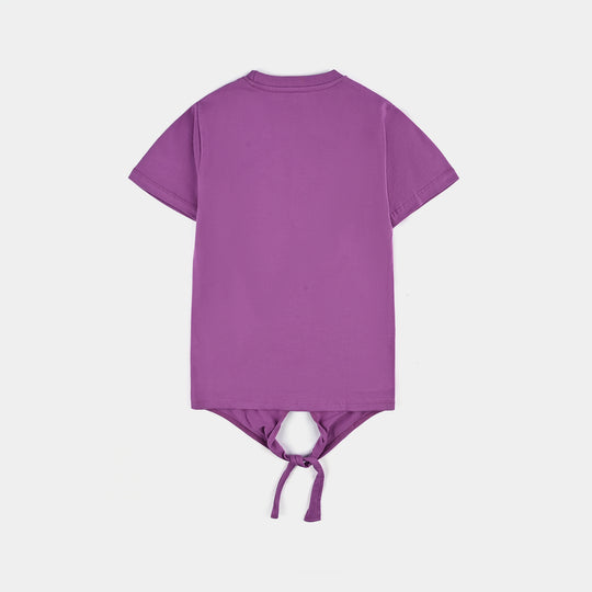 Girls Cotton Jersey T-Shirt H/S Butterfly