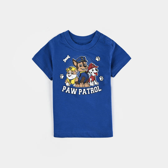 Infant Boys Cotton Jersey T-Shirt-C.Blue