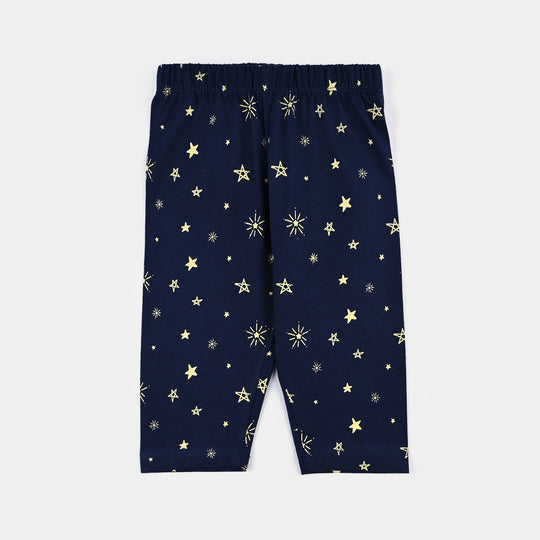 Infant Boys Cotton Night Suit Stars-Navy Blue