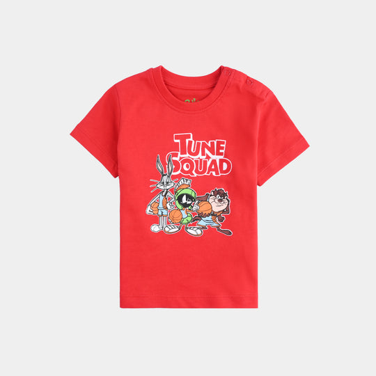 Infant Boys Cotton Jersey T-Shirt TUNE SQUAD-HR.Red