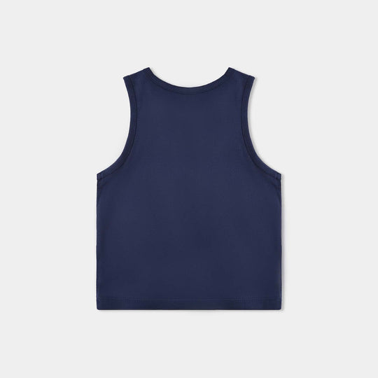 Infant Boys Cotton Jersey Sando-Navy Blue
