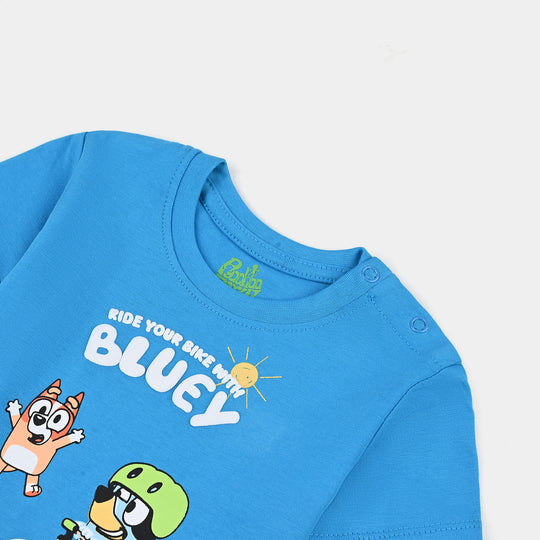 Infant Boys Cotton Jersey T-Shirt Bluey