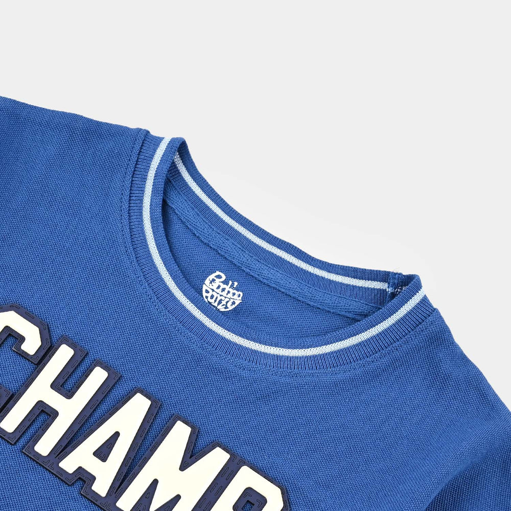 Boys Jumbo Pique T-Shirt H/S Champ-C.Blue