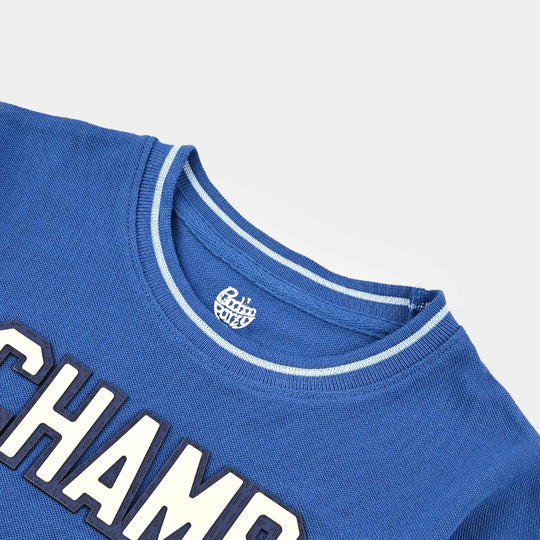 Boys Jumbo Pique T-Shirt H/S Champ-C.Blue