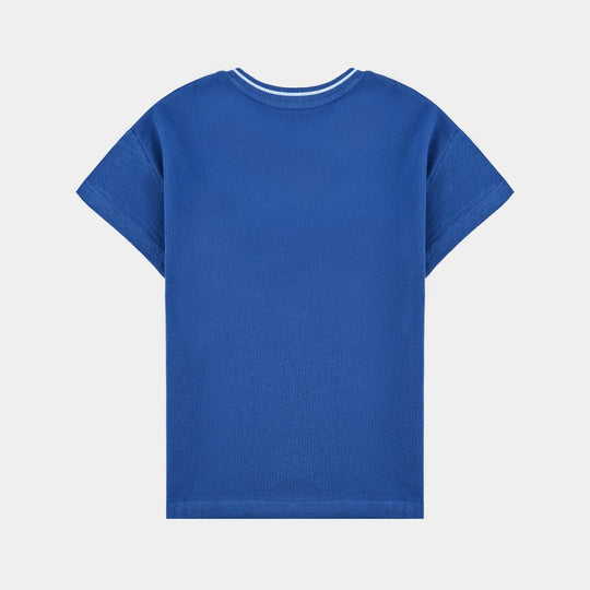 Boys Jumbo Pique T-Shirt H/S Champ-C.Blue