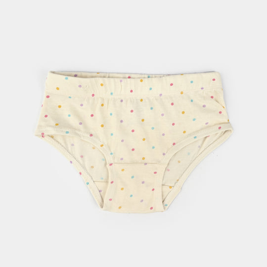 Girls Cotton Jersey Panties Pack Of 2-Hearts & DOT-H.Pink/Vanilla