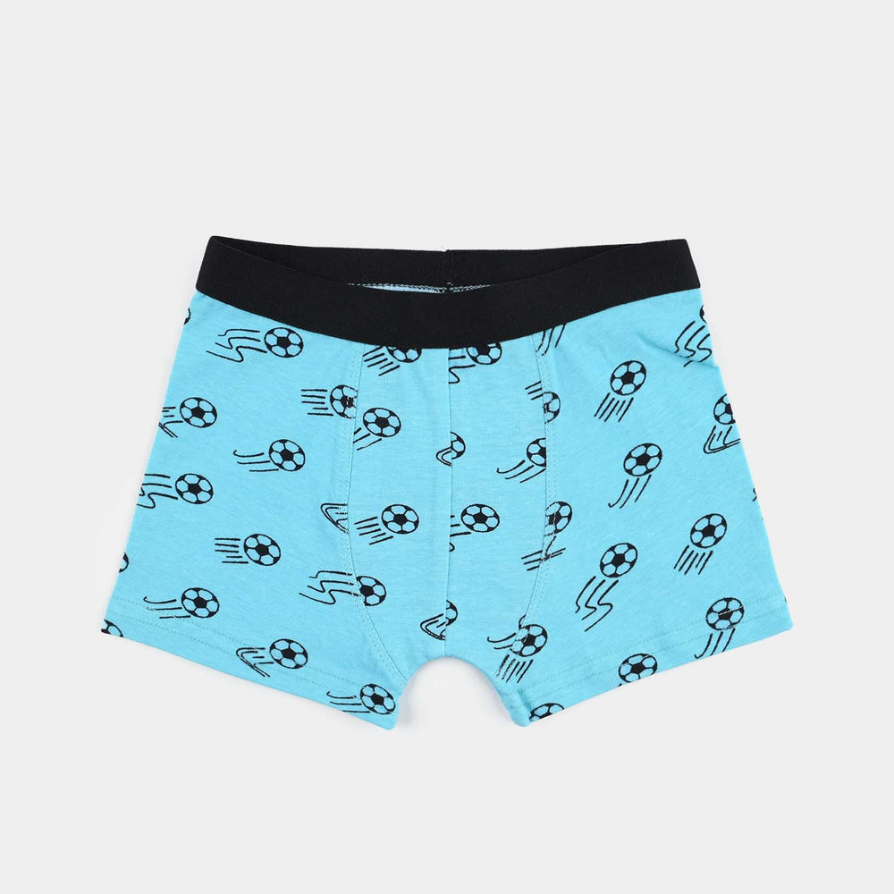 Boys Cotton Jersey Boxer Football-Pack 0f 2-Lt.Blue/Red