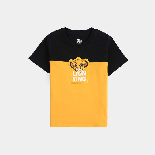 Infant Boys Cotton Jersey T-Shirt Lion King-Gold Fusion