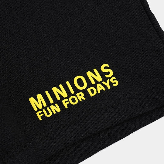 Infant Boys Cotton Terry Short-Jet Black