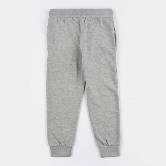 Boys Jersey/Terry 2 Piece Suit-H.grey