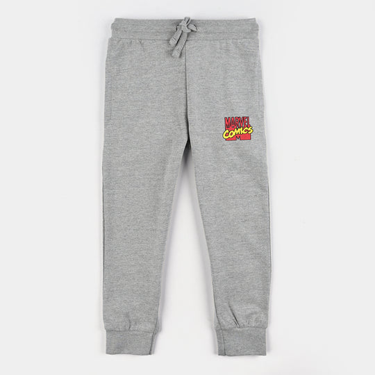 Boys Jersey/Terry 2 Piece Suit-H.grey