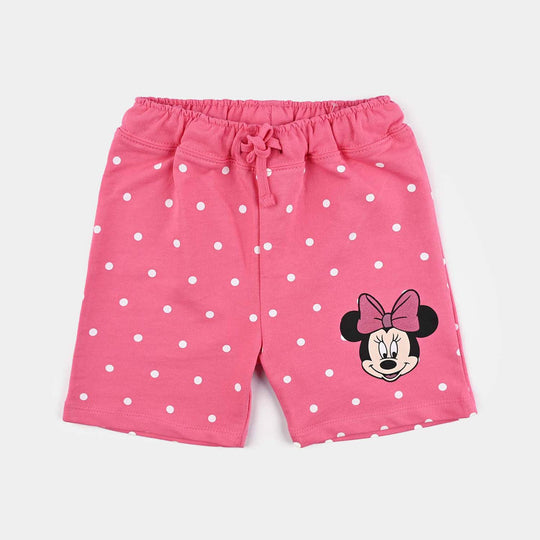 Infant Girls Cotton Terry Short-Hot Pink