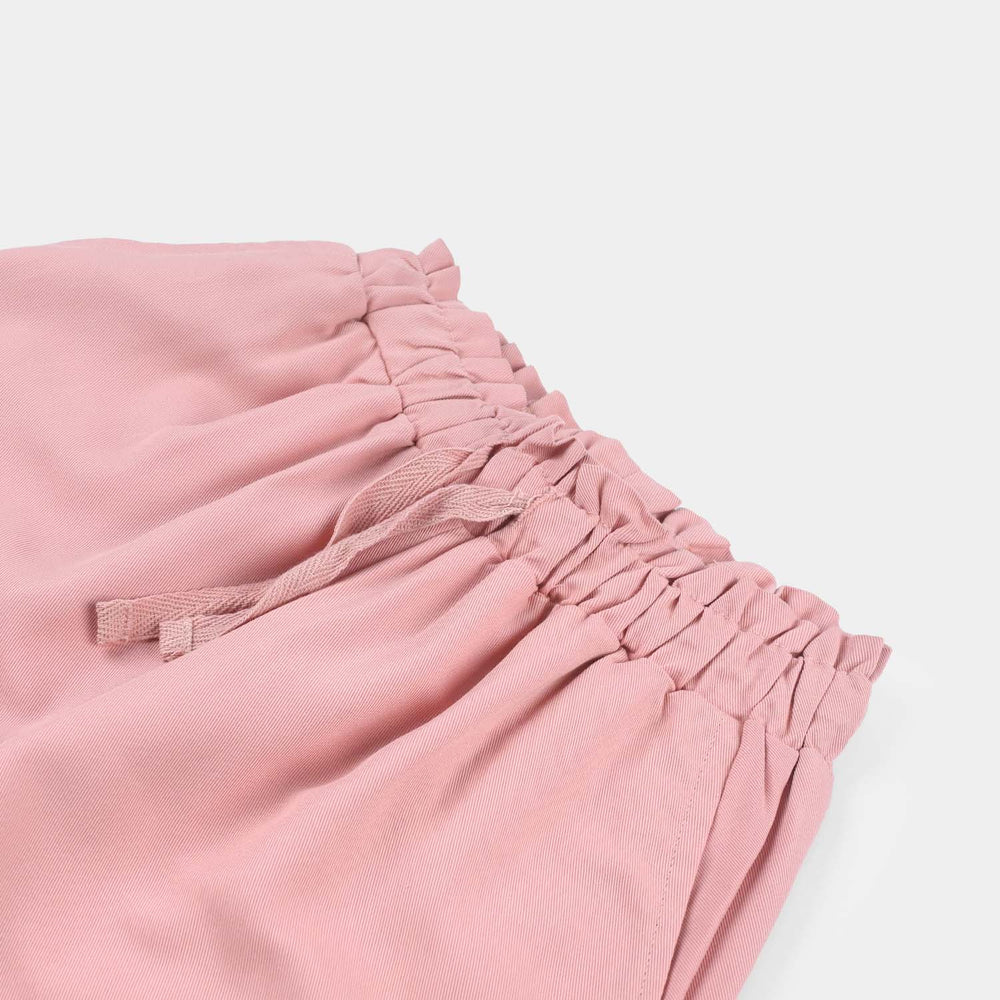 Girls Cotton Twill Pant Pink Cargo