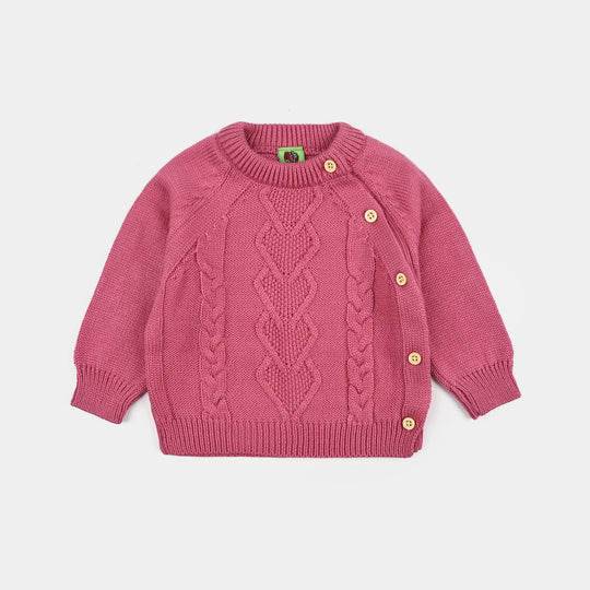 Infant Girls Acrylic Suit-Rose Pink - Rose Pink