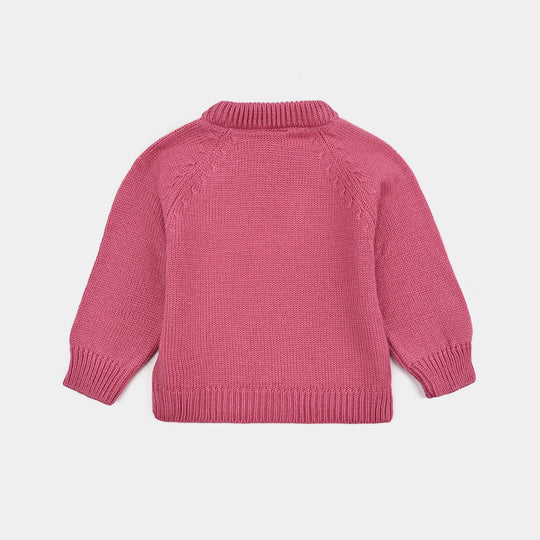 Infant Girls Acrylic Suit-Rose Pink - Rose Pink