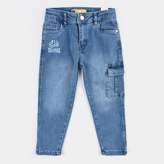 Boys Denim Stretch Pant City Of Skater-LT.Blue