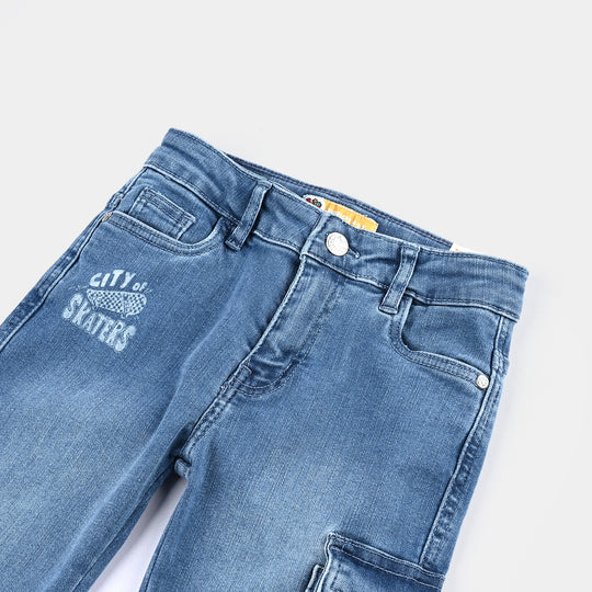 Boys Denim Stretch Pant City Of Skater-LT.Blue