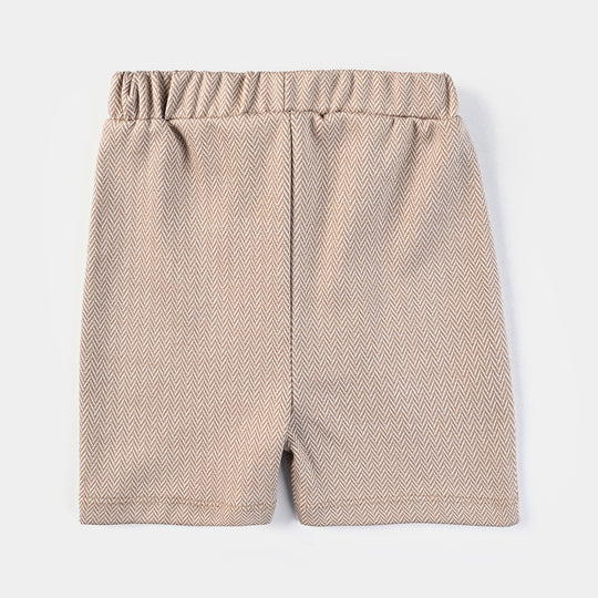 Infant Boys Jacquard Suit BEAR-BROWN