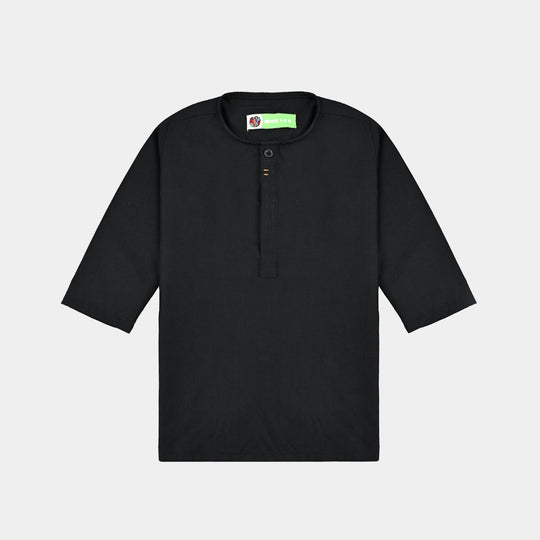 Infant Boys Poly Viscose 3 Piece Suit (Blended)-BLACK