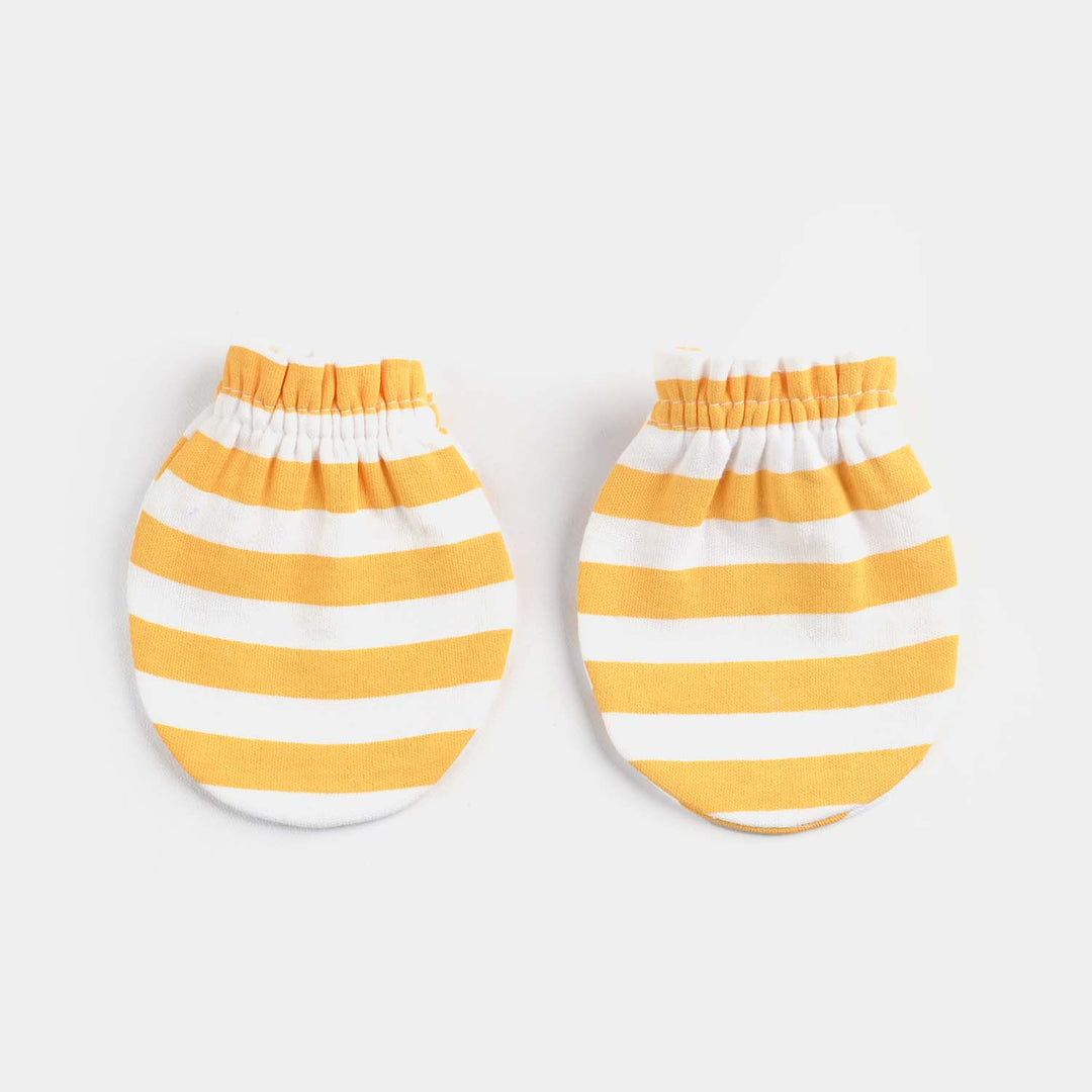 Infant Cotton Interlock Mittens Yarn Dyed-Multi