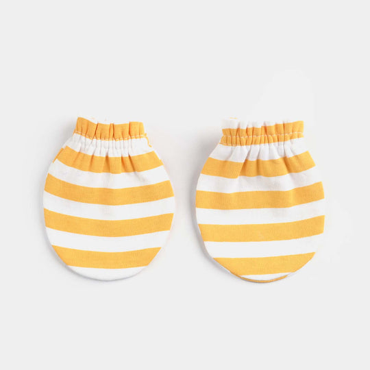 Infant Cotton Interlock Mittens Yarn Dyed-Multi