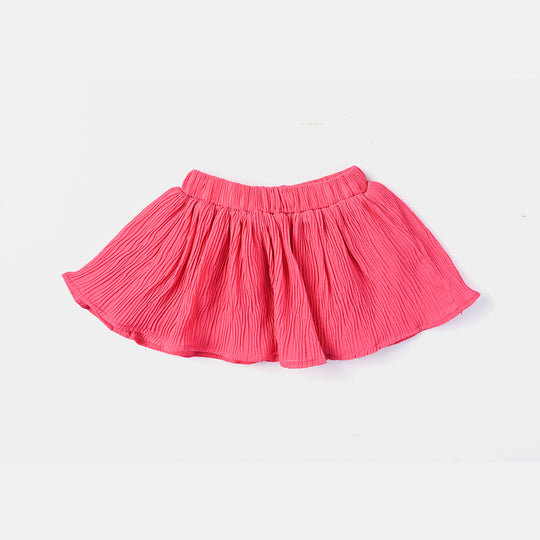 Infant Girls Chiffon Short Skirt Voile-Hot Pink