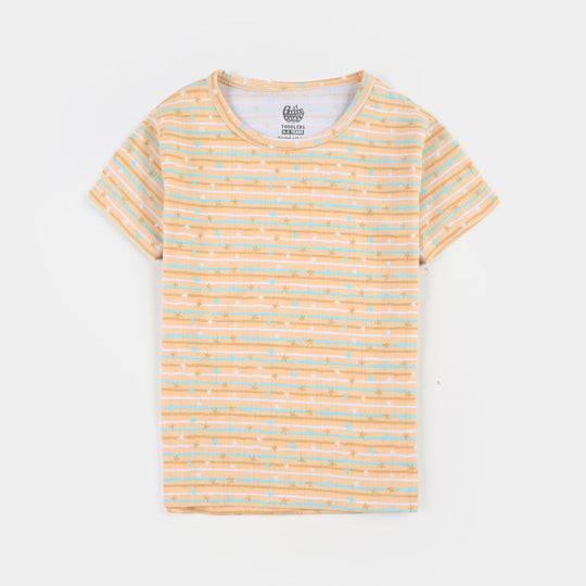 Boys Drop needle Knitted NightWear-Striper
