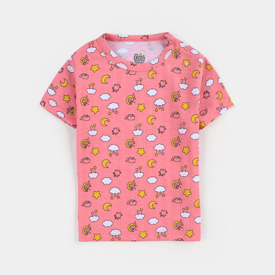 Infant Boys Drop needle Knitted NightWear Clouds-Printed