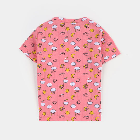 Infant Boys Drop needle Knitted NightWear Clouds-Printed