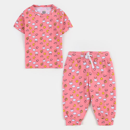 Infant Boys Drop needle Knitted NightWear Clouds-Printed