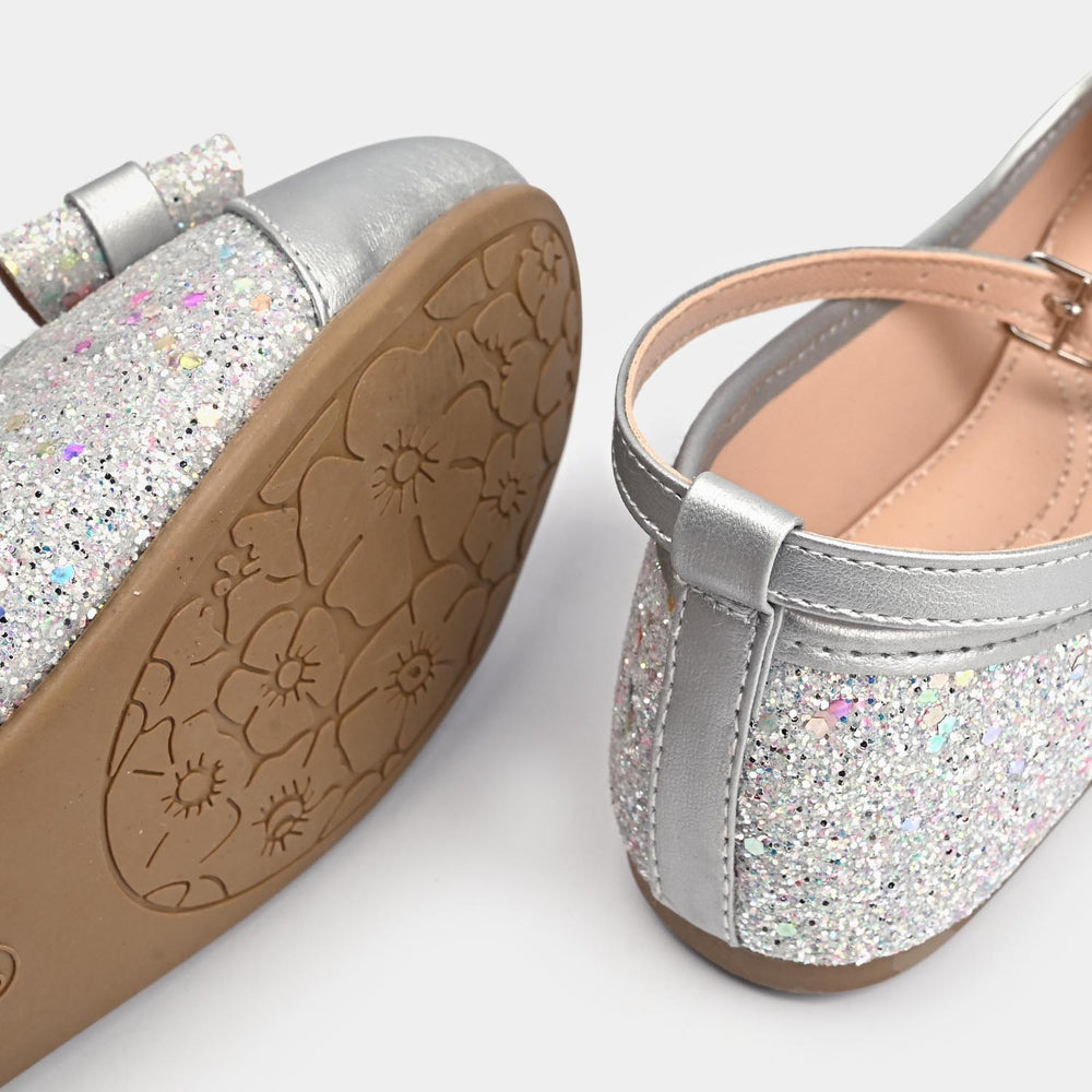 Girls Pumps 11-61-SILVER